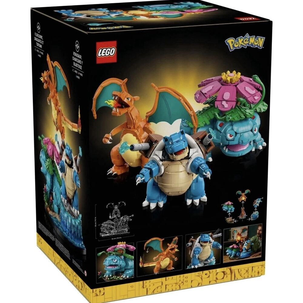 LEGO Venusaur Charizard and Blastoise #72153 New Sealed Pokemon